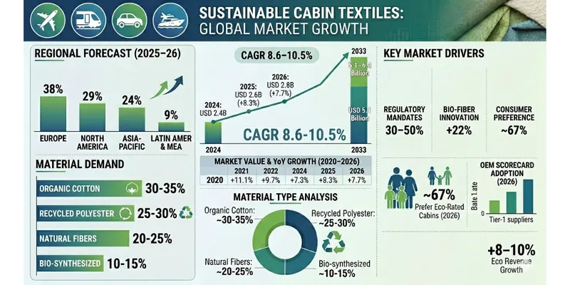 Sustainable Cabin Textiles Market 2026–2033: Data-Driven Growth, Regional Dynamics &  Future Projections 